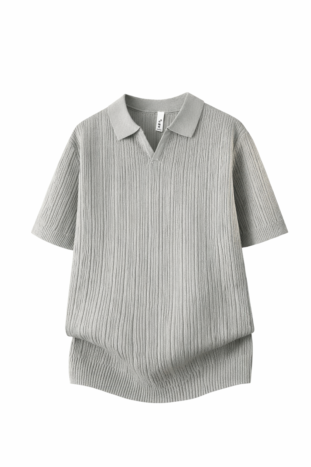 polo de malha de manga curta