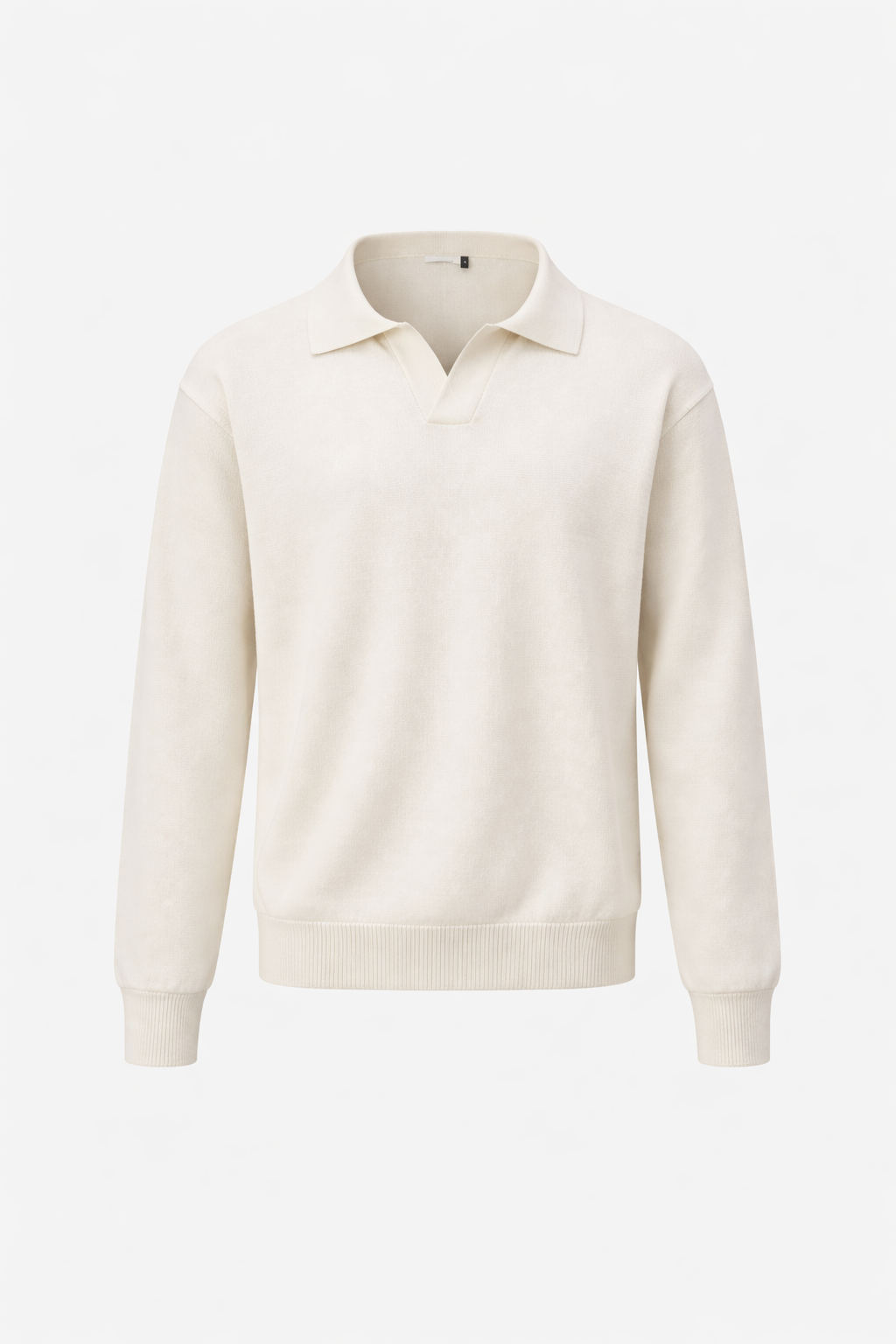 polo de malha de algodão