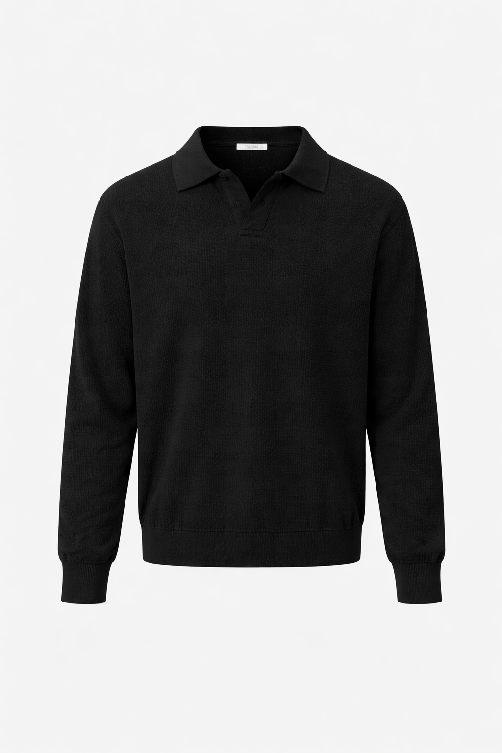 polo de malha de algodão